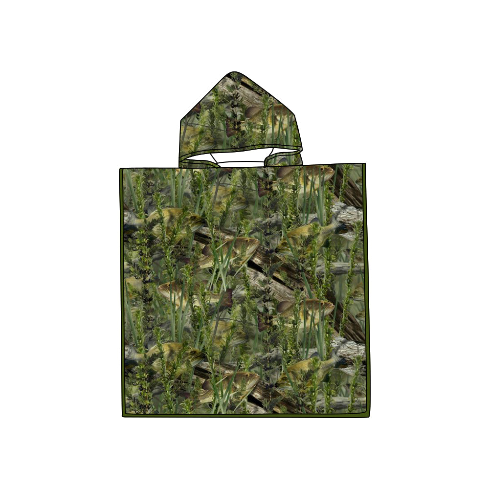 Custom green dead leaves Towel D 7.31