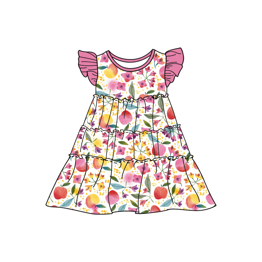 Custom short sleeve dress MOQ 3 4323