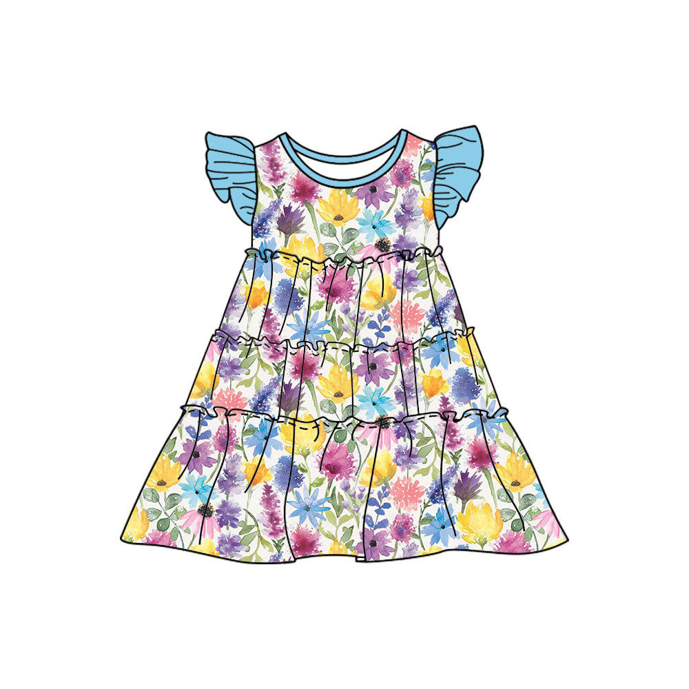 Custom short sleeve dress MOQ 3 4323