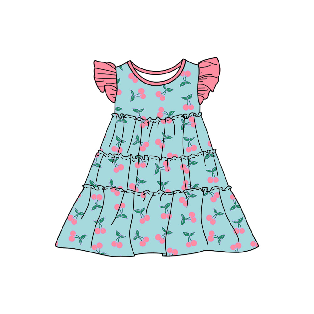 Custom short sleeve dress MOQ 3 4323