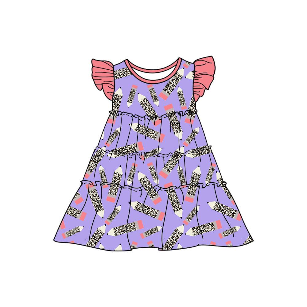 Custom short sleeve dress MOQ 3 4323