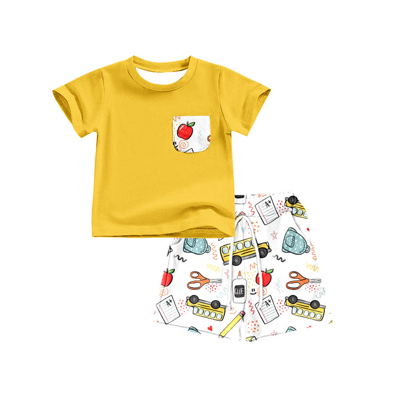 Custom baby boys short sleeve set 4323