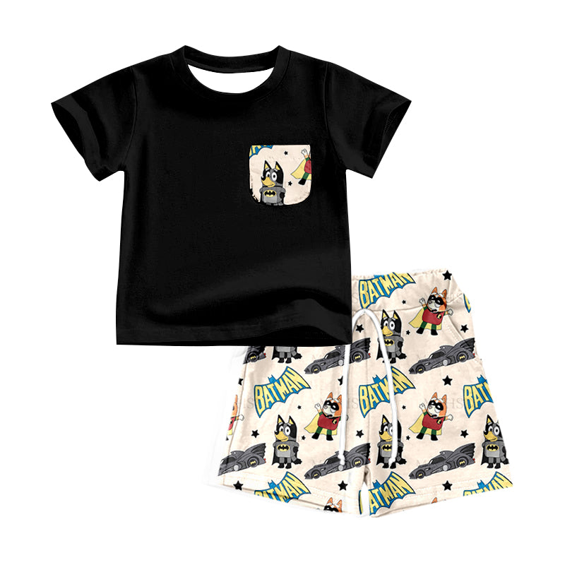 Custom baby boys short sleeve set 4323
