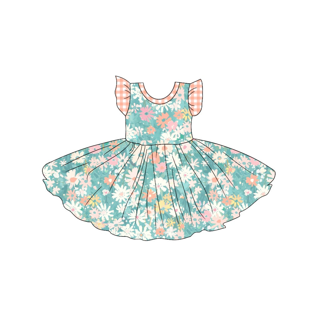 Custom short sleeve dress MOQ 3 4323