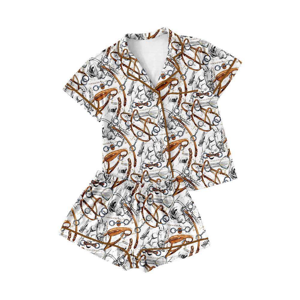 Custom baby boys leopard print pajamas D 7.31