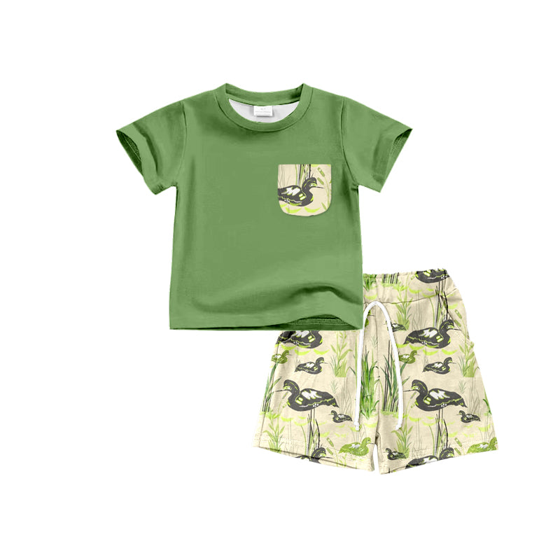 Custom baby boys short sleeve set 4401