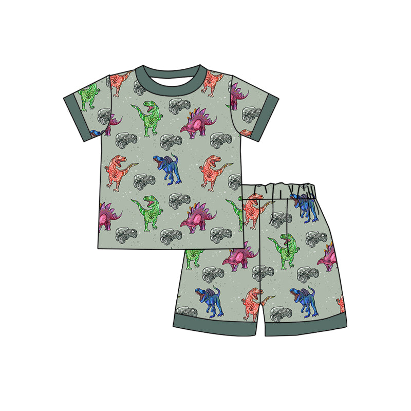 Custom baby boys short sleeve set 4401
