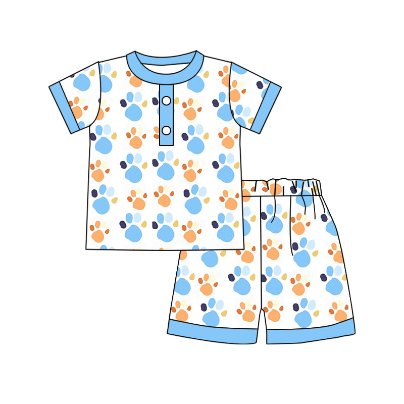 Custom baby boys short sleeve set 4401