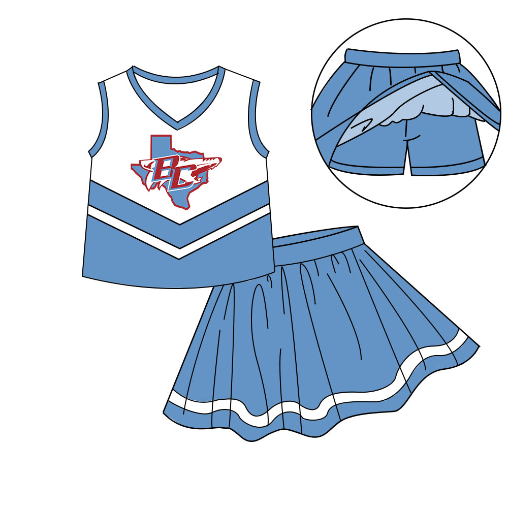 Custom baby girls Cheerleading dress set MOQ3 D 7.11
