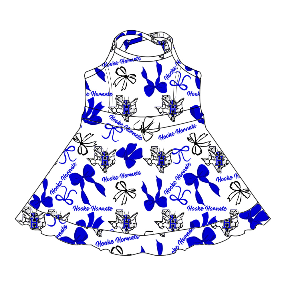 Custom Hooks Hornets baby girl dress MOQ3 D 7.30