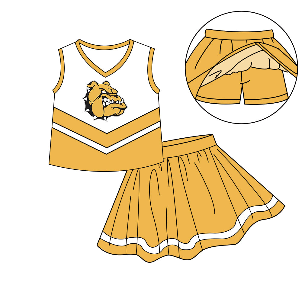 Custom baby girls Cheerleading dress set MOQ3 D 7.10