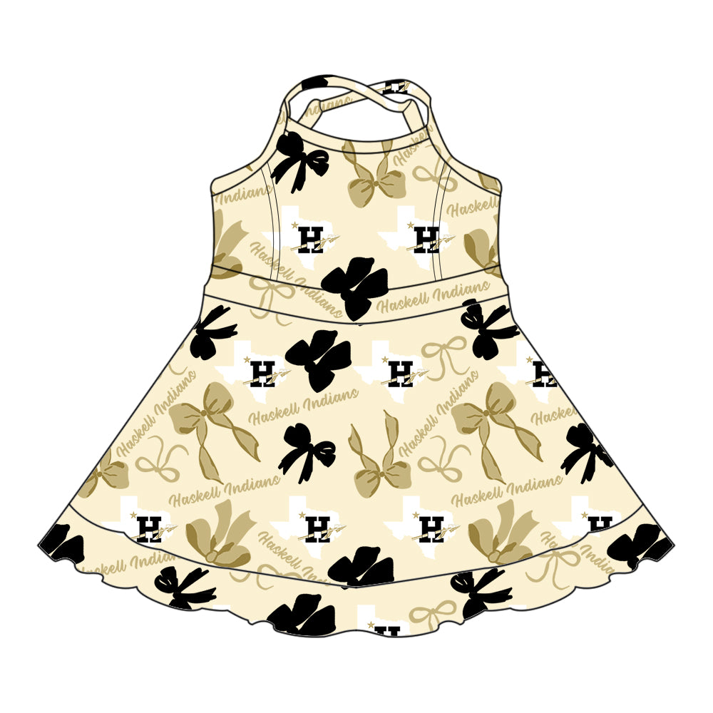Custom Baby Girls Haskell Indians team dress D 6.12