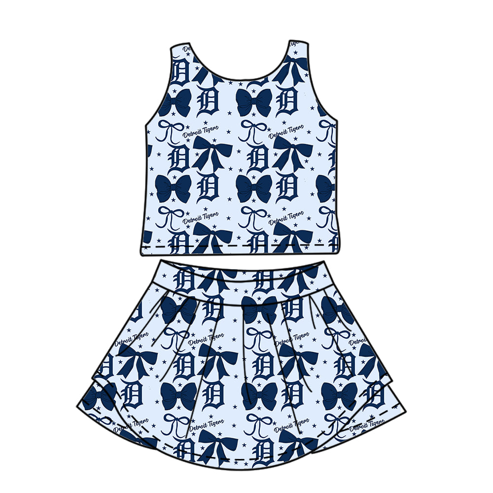 Custom Baby Girls Detroit Tigers dress set D 6.20