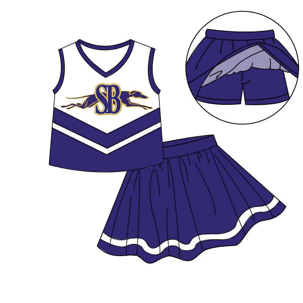 Custom baby girls Greyhoundse dress set MOQ3 D 7.25