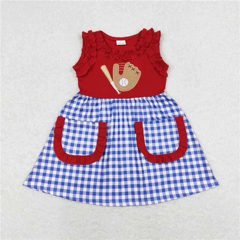 Match Girls Baby Boys Red Baseball Rompers Sibling Clothes Suits D 3.26