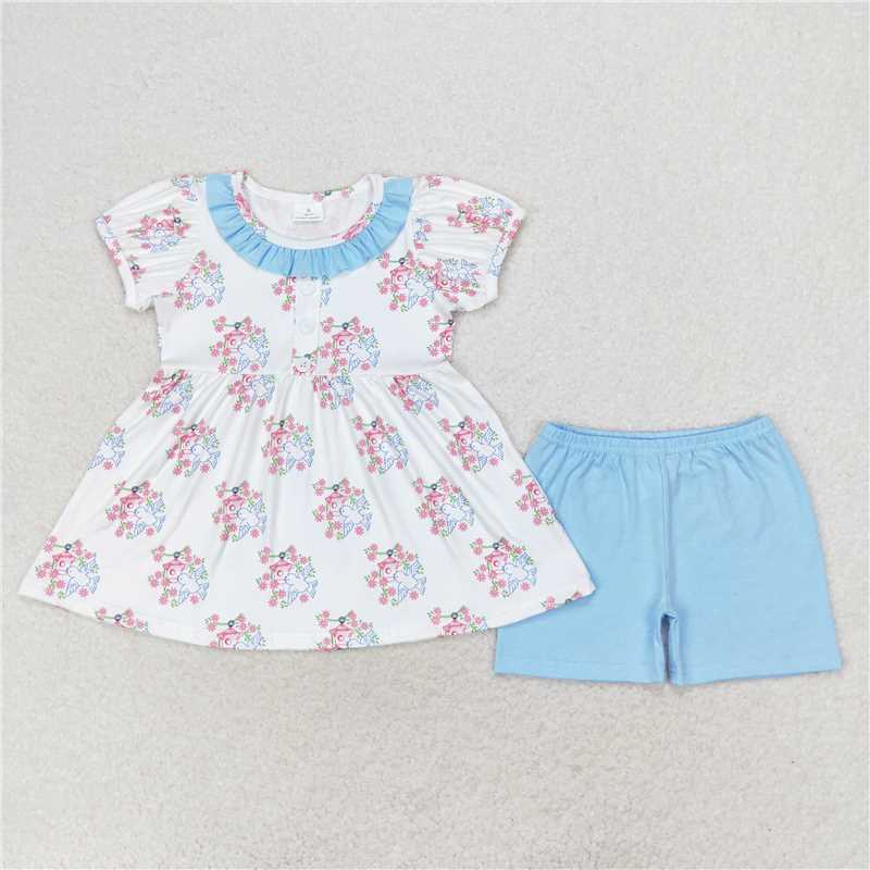 Match Baby Girls Bird House Sibling Rompers Clothes Sets