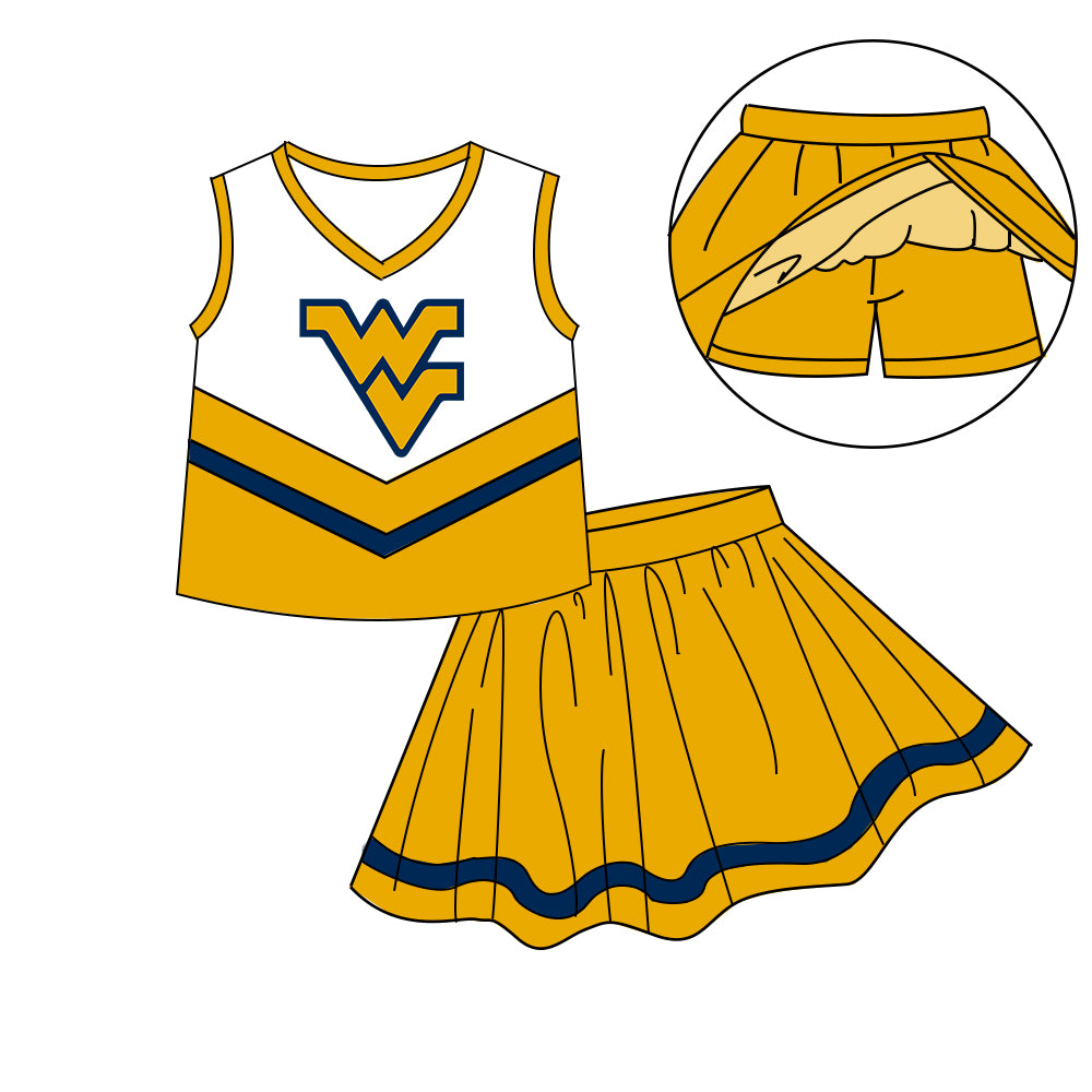 Custom baby girls Cheerleading dress set MOQ3 D 7.10