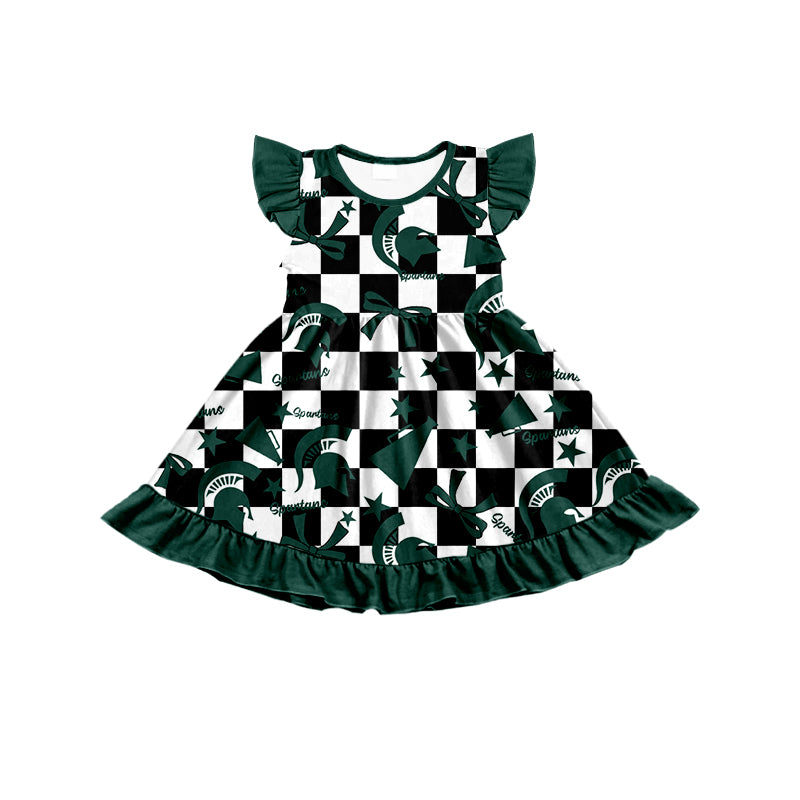 Custom baby girl Michigan State Spartans team dress D 6.30