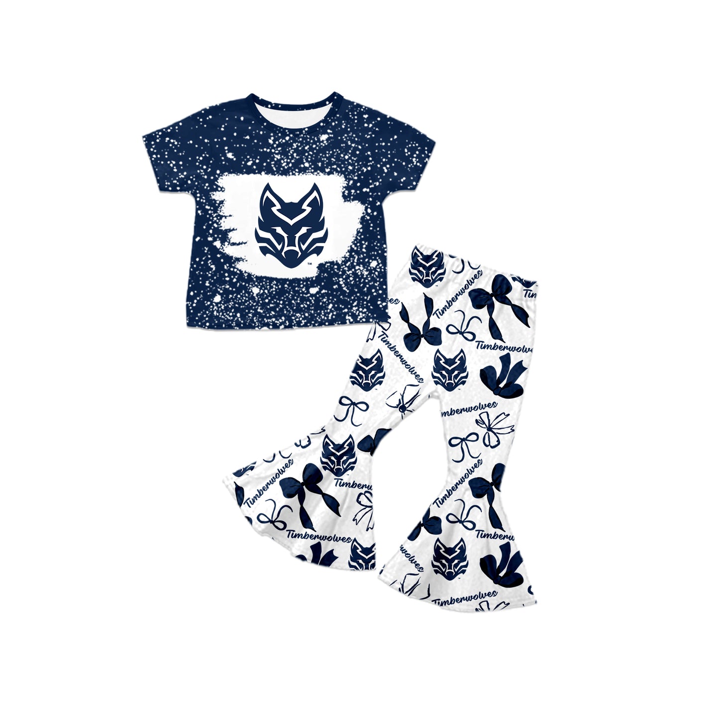 Custom baby girls Timberwolves team set MOQ3 D 7.24