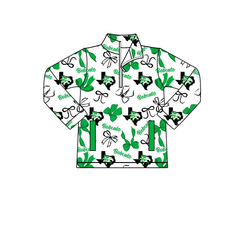 Custom Baby Girls Bobcats Team Long Top D 8.11