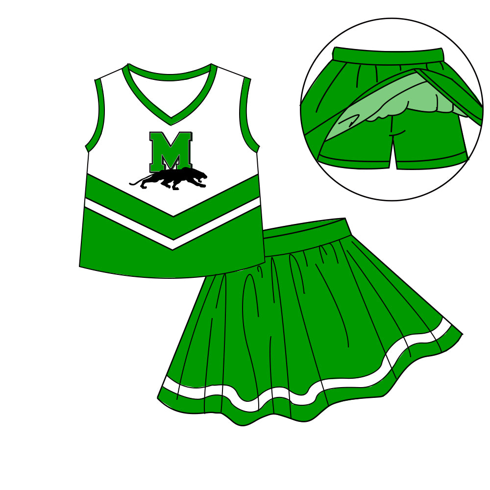 Custom baby girls Cheerleading dress set MOQ3 D 7.10