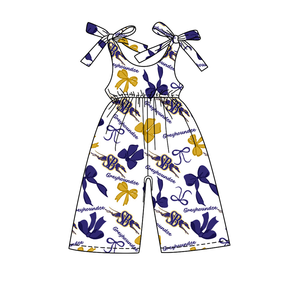 Custom baby girls Greyhoundse team jumpsuit MOQ3 D 7.25
