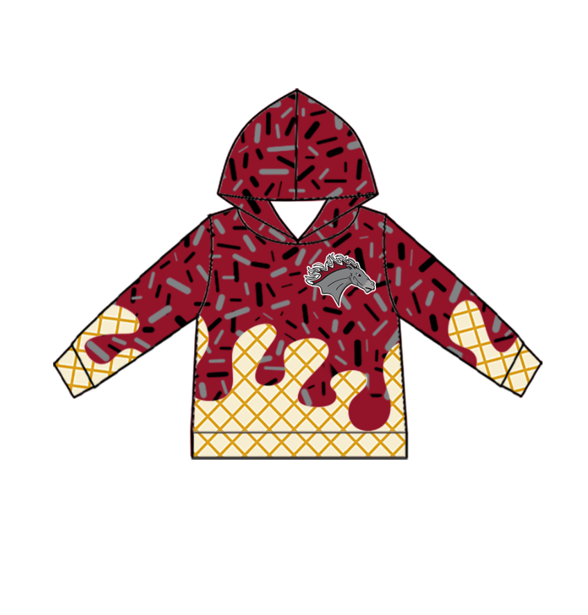 Custom Baby Boys Mustangs Team Long Top D 7.23