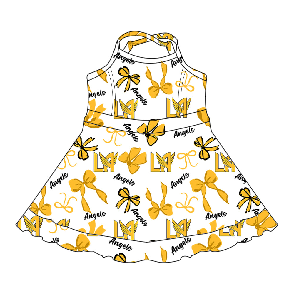 Custom baby girls Angels team dress MOQ3 D 7.26