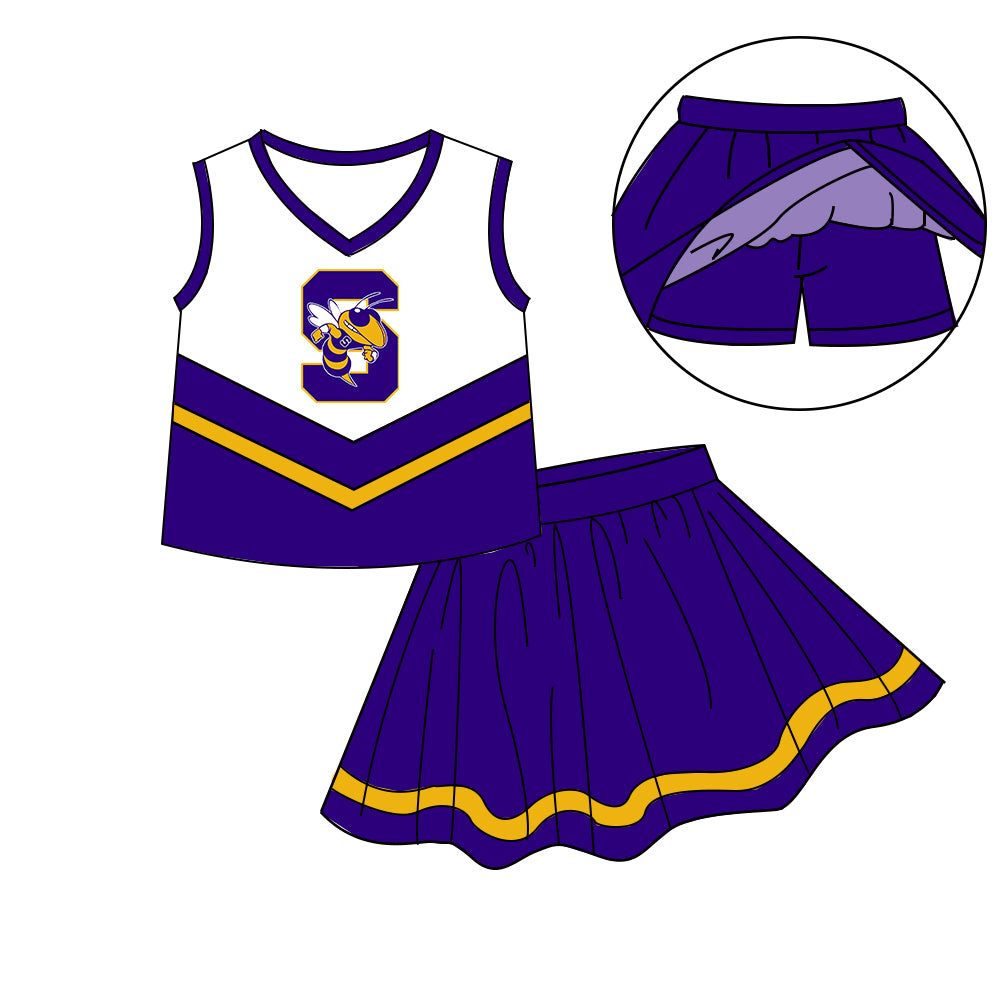 Custom baby girls Cheerleading dress set MOQ3 D 7.9