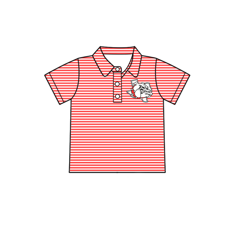 Custom Kids Boys Bulldogs team Shirt Top D 7.26