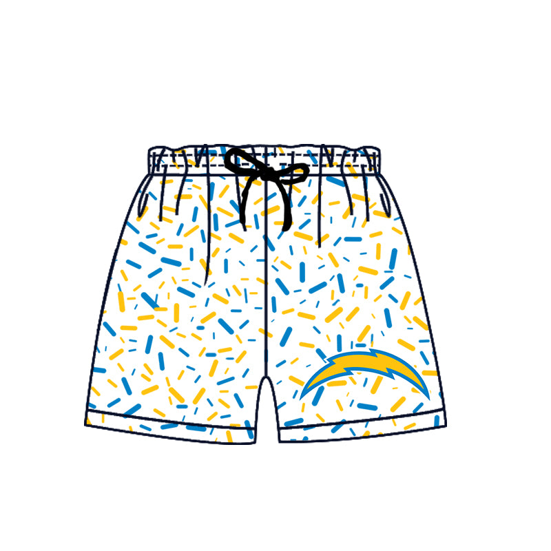 Custom CHARGERS boys team shorts D 6.12