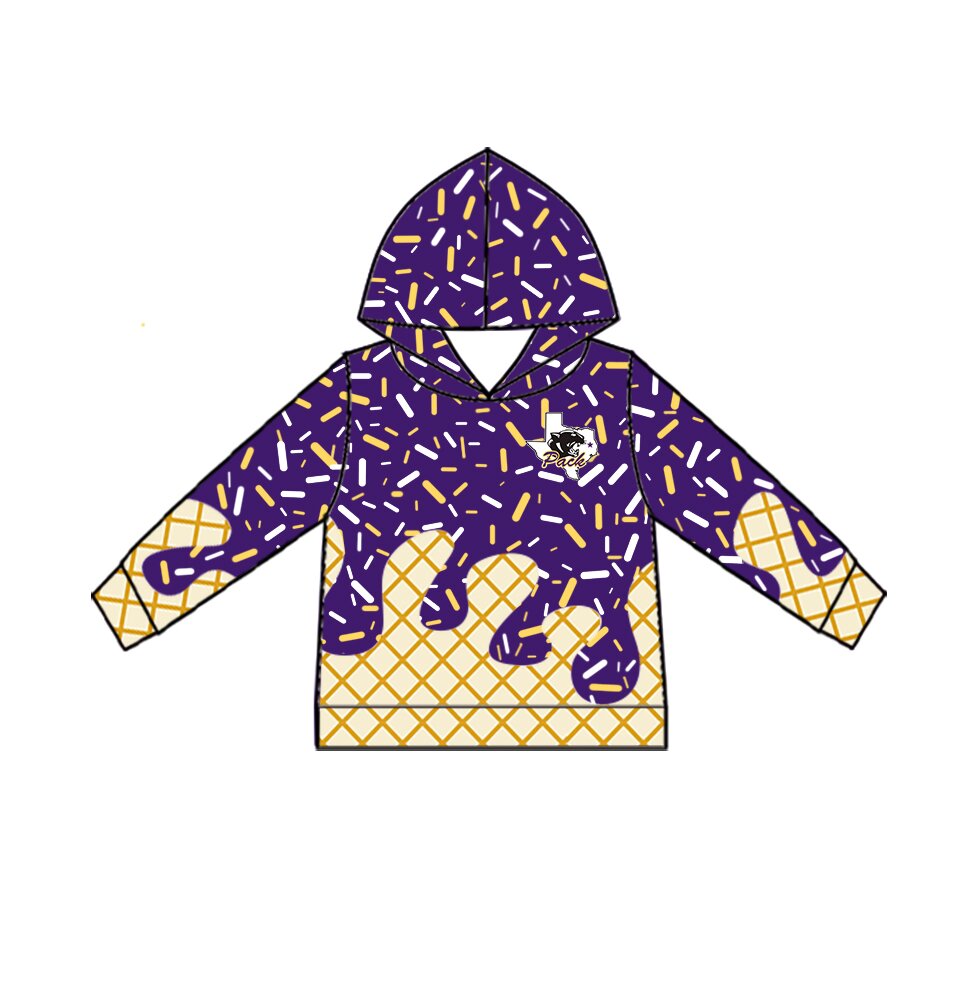 Custom Baby Boys Panthers Team Long Top D 8.11