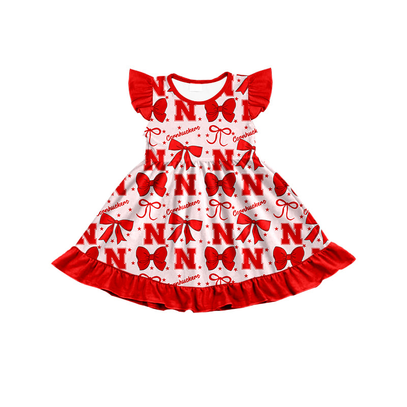 Custom baby girl Nebraska Cornhuskers team dress D 6.27