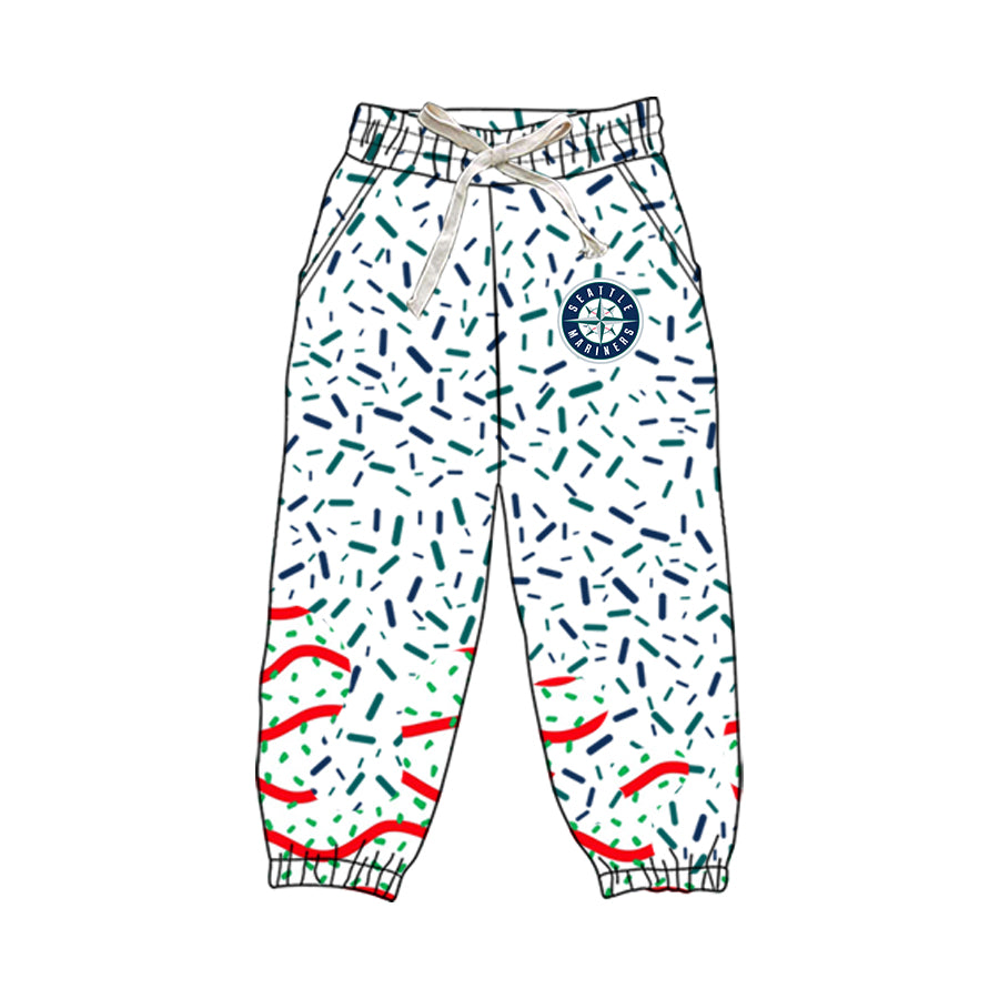 Custom seattle mariners boys team pants D 8.8