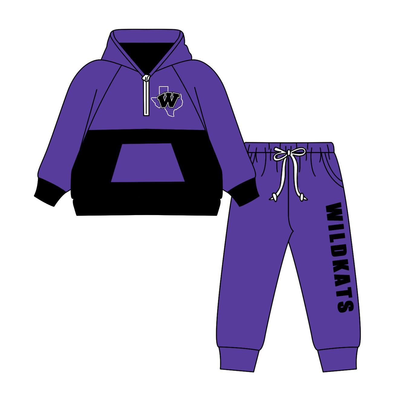 Custom baby boys Wildcats set MOQ5 D 825