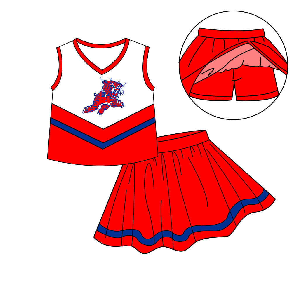 Custom baby girls Cheerleading dress set MOQ3 D 7.9