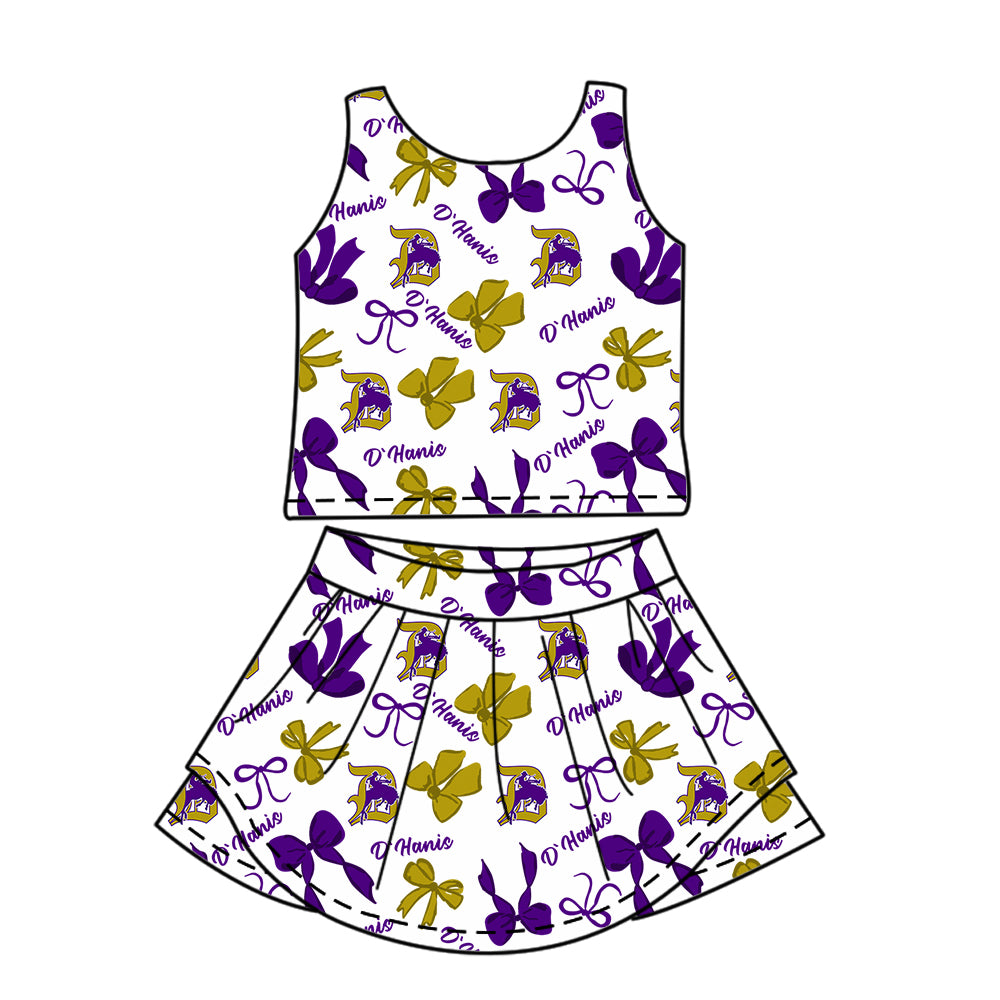 Custom Baby Girls DHanis Cowboys team dress set D 6.12