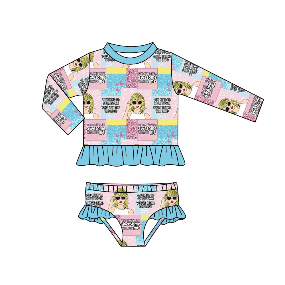 Custom baby girls 1989 swimsuit D 7.30