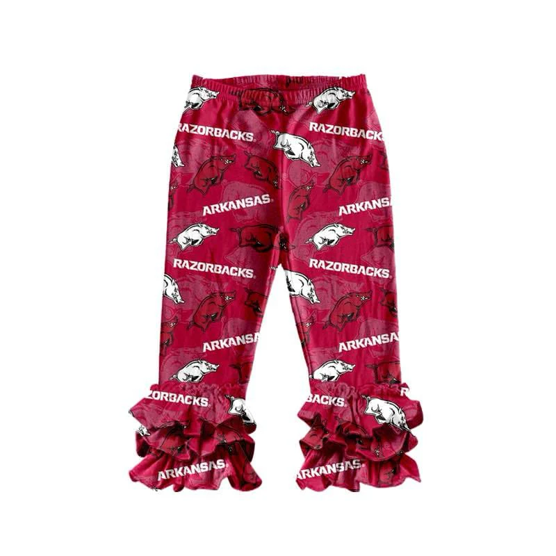 Custom baby girls Arkansas team pants D 7.2