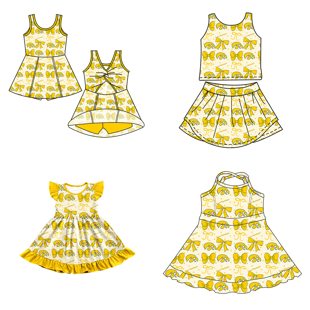 Custom baby girl lowa Hawkeyes team dress D 6.27