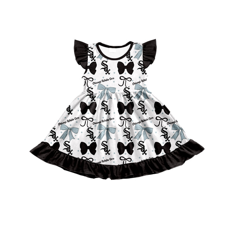 Custom Baby Girls Chicagi White Sox team dress D 6.20