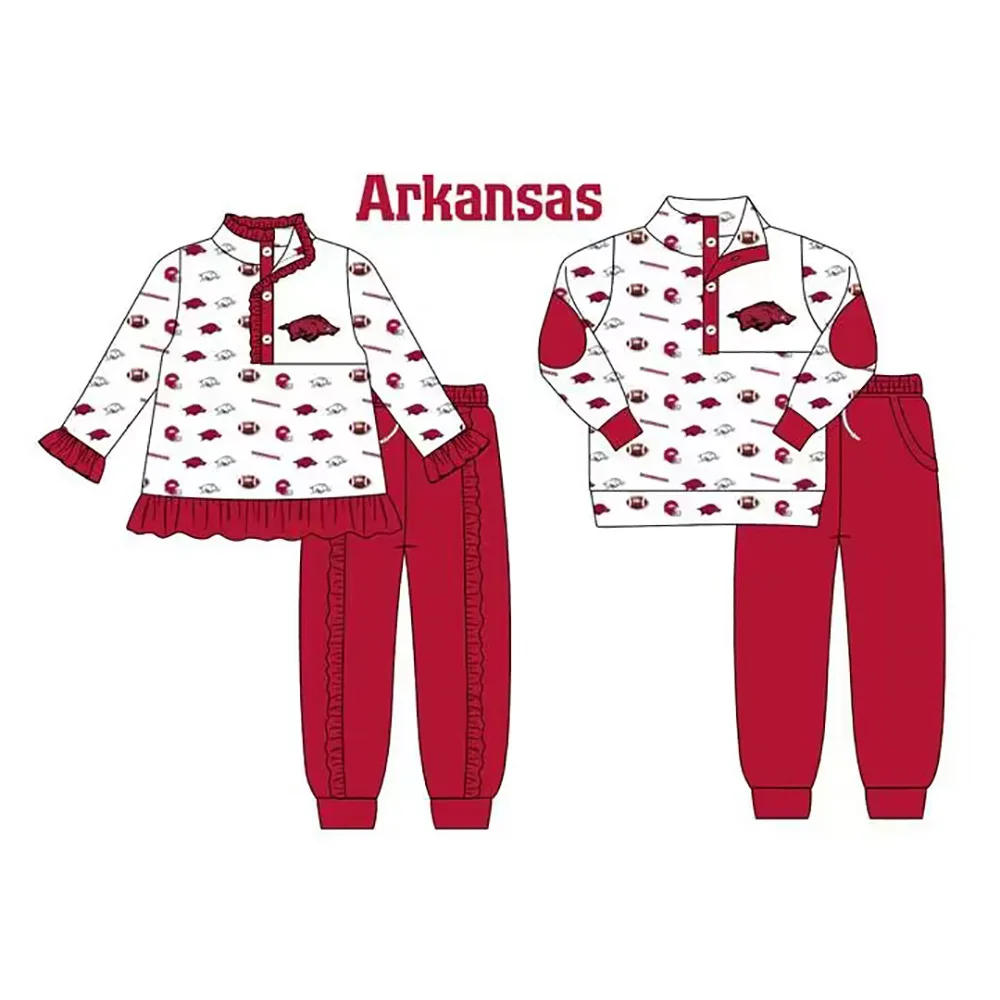 Custom match children Arkansas Hooded set D 7.2