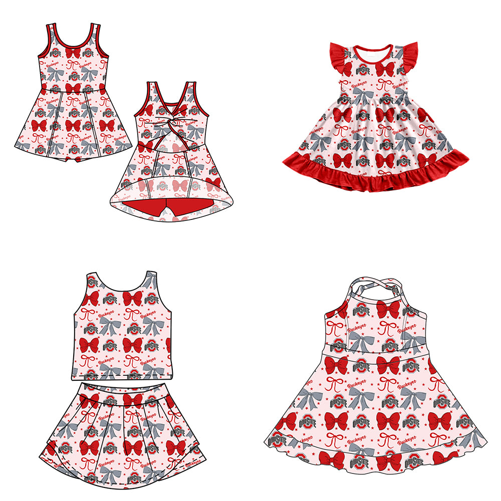 Custom baby girl Ohio State Buckeyes team dress D 6.28