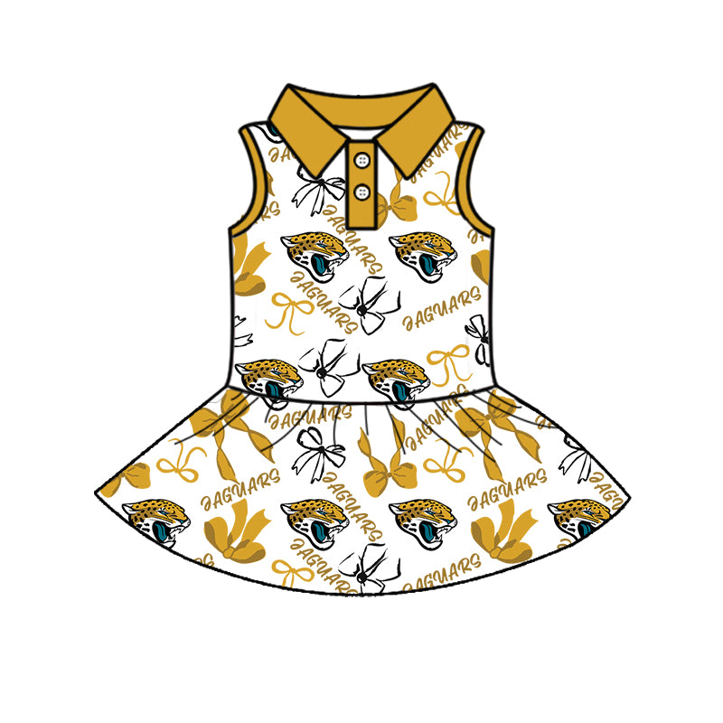 Custom Baby Girls JAGUARS team dress D 6.12