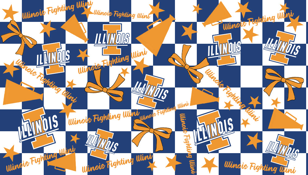 Custom baby girl lllinois Fighting lllini team dress D 6.30