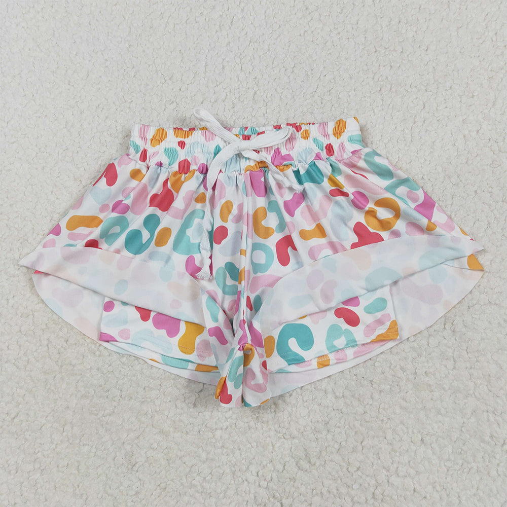 SS0592 Baby Girls Pink Blue Leopard Summer Shorts Bottoms D 4.2