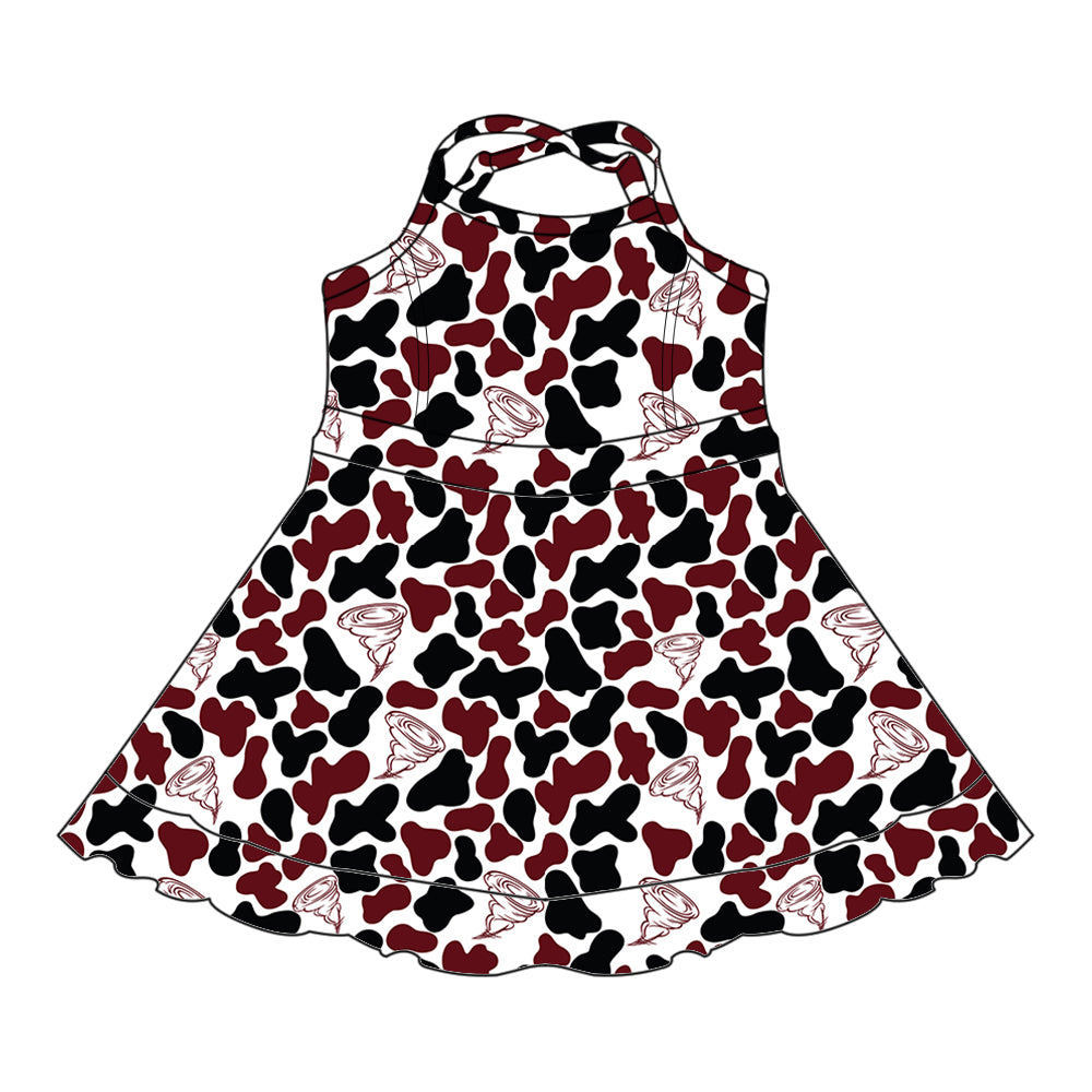 Custom Baby Girls Texline Tornadoes team dress D 8.4