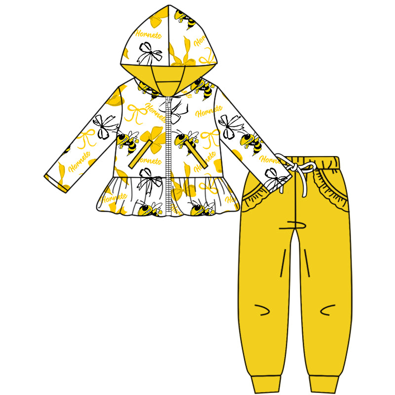 Custom baby girls Hornets set MOQ3 D 819
