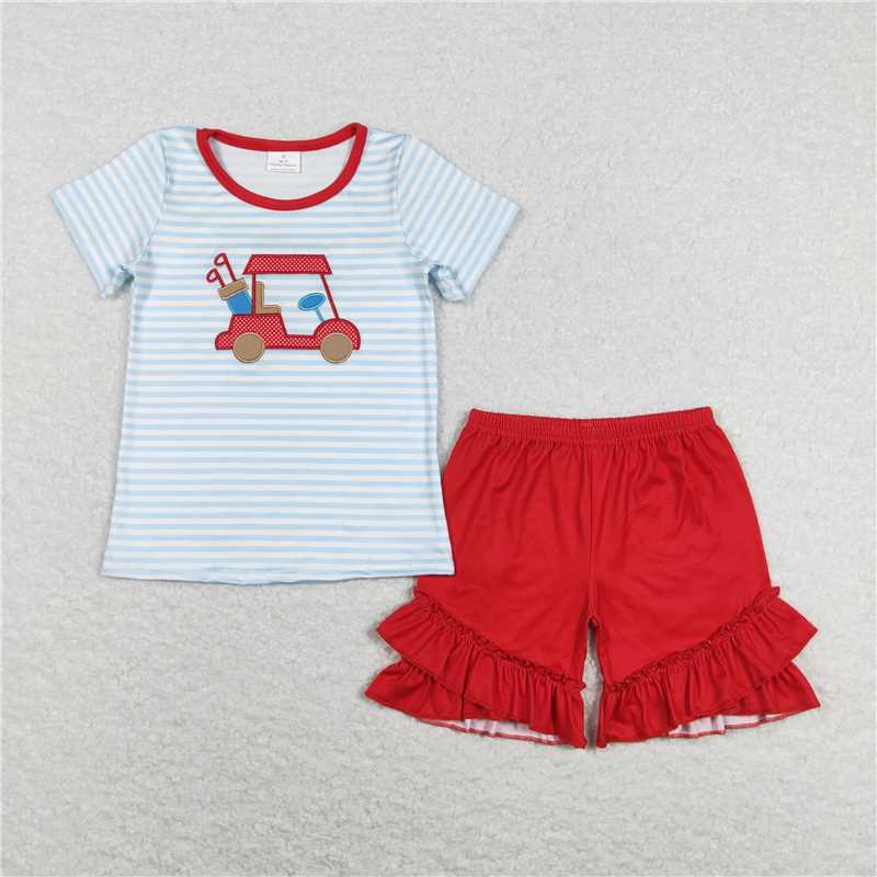 Match Girls Baby Boys Golf Summer Rompers Outfits Clothes Sets D 3.26