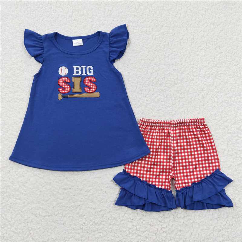 Match Sister Brother Girls Baby Boys Baseball Summer Outfits Suits D 3.27